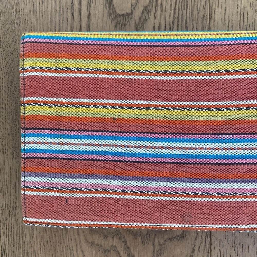 Ronny Kobo Striped Clutch